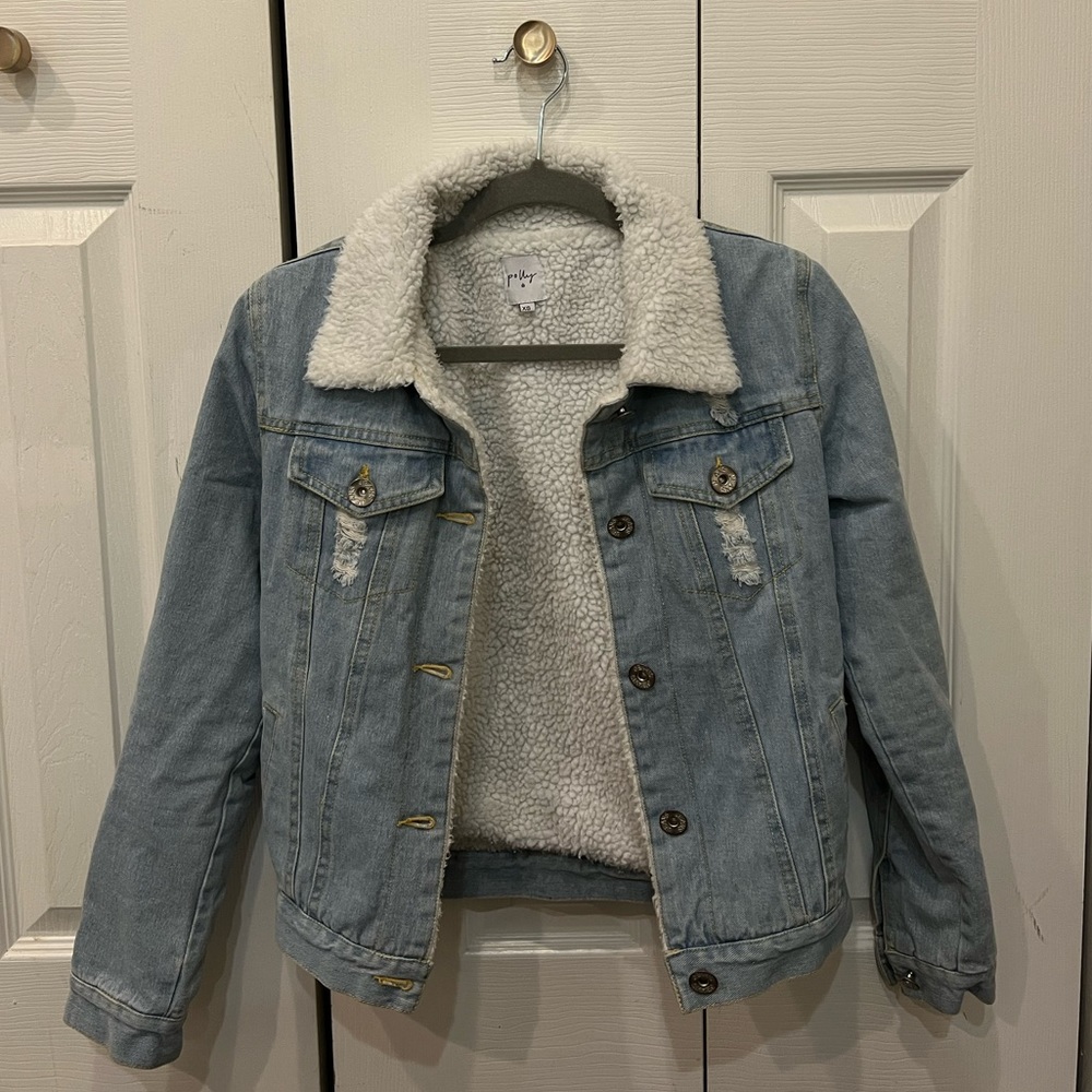 Sherpa jean jacket